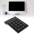 Miniatyrbild 10 av 10: Trådlösa Bluetooth-numeriska tangentbord 18 U-formade tangenter 10 m anslutningsavstånd Lågt brus Mini numerisk tangentbord för bärbar dator PC