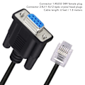 Miniatyrbild 7 av 8: RS232 DB9Pin Hona till RJ11 RJ12 6P6C LAN Nätverk Seriell Konsolkabel för Sevo Drive för Leadshine Stepper Enheter