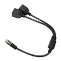 Miniatyrbild 6 av 10: RJ45 Ethernet Splitter Kabel 1 Hane till 2 Hona Portar Stabil Snabb Överföring Cat5 RJ45 Splitter Kabel för Router Modem