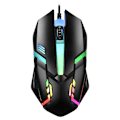 Miniatyrbild 4 av 10: USB Gaming Tangentbord och USB Mus Combo LED Bakgrundsbelyst Tangentbord Robust Hållbart Färgglatt Lysande Gaming Mus Datortillbehör