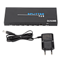 Miniatyrbild 1 av 7: 1 till 4 HD Multimedia Interface Splitter 4K 18Gbps Högupplöst HD Multimedia Interface2.0 Videoväxlare EU-kontakt