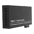 Miniatyrbild 3 av 9: Tx1310nm RX1550nm Fiber Transceiver Upp Till 25km 1 Optisk Port 8 Elektriska Portar Single Mode Ethernet Fiber Switch 100‑240V