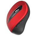 Miniatyrbild 9 av 9: Trådlös Mus Långt Överföringsavstånd Mini Fyrvägs Scrollhjul Optisk Mus för Notebook Tablet PC (Röd)