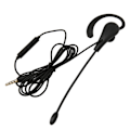 Miniatyrbild 7 av 8: Enkelsidigt headset med mikrofon, trådbundet, brusreducerande, lätt monauralt headset för callcenter, kontor, 3,5 mm