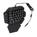 Miniatyrbild 10 av 10: Enhands RGB Mekaniskt Gamingtangentbord 35 Tangenter RGB Bakgrundsbelysning Blå Brytare Mini Gaming Keypad med Handledsstöd för PC Gamer