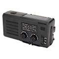 Miniatyrbild 5 av 7: Vevradio AM FM NOAA 4000mAh Solcellsdriven Bärbar Väderradio med LED-Ficklampa för Nödsituationer