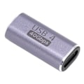 Miniatyrbild 7 av 9: Typ C Hona till Hona Adapter Aluminiumlegering 40Gbps 100W Kopplare Förlängare för Surfplatta Mobiltelefon
