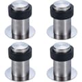 Självhäftande golvdörrstopp 6 cm dörrstoppare i rostfritt stål (4-pack) - 6 cm