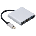 Miniatyrbild 2 av 8: 3-i-1 TypeC Dockningsstation TypeC till HD Multimedia Interface USB 3.0/TypeC Adapter