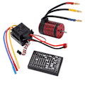 Miniatyrbild 4 av 7: Vattentät 3650 Borstlös Motor med 60A ESC Programmeringskort Combo Set Tillbehör för 1/10 RC Bil 4500KV