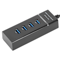 Miniatyrbild 3 av 8: USB 3.0 HUB 4 Portar Höghastighets Slimmad Lättviktig Hot Plug USB-splitter för Windows / OS X / Linux