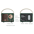 Miniatyrbild 6 av 6: Bärbar Bluetooth-högtalare, Klassisk design möter modern funktionalitet, Bluetooth 5.0 säkerställer stabil anslutning & multifunktionellt stöd, Perfekt