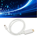 Miniatyrbild 1 av 8: Mini DisplayPort till HD Multimedia Interface Adapter Professionell Hane till Hane Mini DisplayPort Adapterkabel för Monitor Projektor Vit 3m/9.8ft
