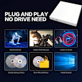Miniatyrbild 4 av 5: Extern USB optisk enhet DVD optisk enhet notebook stationär allt-i-ett universal CD-brännare mobil optisk enhet