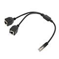 Miniatyrbild 2 av 10: RJ45 Ethernet Splitter Kabel 1 Hane till 2 Hona Portar Stabil Snabb Överföring Cat5 RJ45 Splitter Kabel för Router Modem