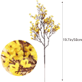 Miniatyrbilde 8 av 8: 6 stk Fall Faux Blomster Falske Babyer Pust Blomst Bulk Kunstig Gypsophila Bukett Silke Blomsterarrangement Sentrum for Hjem Kjøkken Soverom Yellow