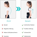 Miniatyrbild 7 av 8: Övre Ryggstöd för Smärtlindring, Hållningskorrigerare med Ergonomisk Design och Justerbar Storlek för Universell Passform