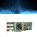 Miniatyrbild 1 av 8: BCM57810S 10GB Dual Port SFP PCIe X8 Ethernet Converged Network Adapter med Kylfläkt Multifunktionellt Ethernet Nätverkskort