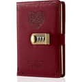 B6 Diary with Lock for Girls - Leather Password Lock Journal Cute Secret Diary Notebook with Combination Lock