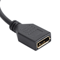 Miniatyrbild 4 av 8: HD Multimedia Interface till DisplayPort Kabeladapter med USB-ström 3840x2160 60Hz 25cm Lång Videoadapterkabel