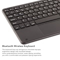 Miniatyrbild 7 av 8: Trådlöst Bluetooth-tangentbord med pekplatta, 78 tangenter, ultratunt tyst tangentbord för Android, Windows och iOS