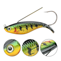 Miniatyrbilde 1 av 4: ABS Simulering Hard Bait Kunstig Forskjellige Farger Enkeltkrok Lokkefiske Tilbehør Simulering Hard Bait