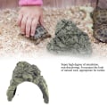 Miniatyrbillede 8 af 8: Fisk skjulested hule akvarium skildpadde krybdyr solbad skjulested habitat dekoration ornament (stor)