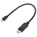Miniatyrbild 5 av 8: Mini DP till DisplayPort 8K Kabel 8K 60HZ 4K 144HZ 2K 165Hz 32.4Gbps Dubbelriktad Överföring 30cm Mini DP till DP Kabel