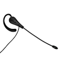 Miniatyrbild 5 av 8: Enkelsidigt headset med mikrofon, trådbundet, brusreducerande, lätt monauralt headset för callcenter, kontor, 3,5 mm