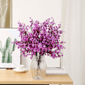 Miniatyrbillede 4 af 7: 6 Stk Efterår Faux Blomster Falske Babys Breath Blomst Bulk Kunstig Gypsophila Buket Silke Blomsterarrangementer Centerpieces for Home Køkken Soveværelse Purple