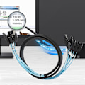 Miniatyrbild 4 av 8: 6-port 1m 6.0Gbps SATA3.0 Flätad Datorlåda Hårddisk Datakabel 6-in-6-ut