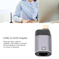 Miniatyrbild 3 av 8: USBC till RJ45 Adapter Aluminiumlegering Hane till Hona PD3.0 Ethernet Laddarkonverterare