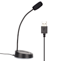 Miniatyrbild 10 av 10: Skrivbordsmikrofon Brusreducering 360 Graders Metallslang Anti-interferens RGB USB Datormikrofon för Kontorsmöten