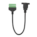 Miniatyrbild 2 av 5: RJ45 Hona till 8-Pin Kabel Kort Nätverksadapter Förlängningssladd Lödfri Terminal Grön