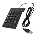 Miniatyrbild 5 av 8: Trådbunden Numrerisk Tangentbord 18 Tangenter Ergonomisk USB Plug and Play Tyst Skrivande Mini Numerisk Tangentbord för PC Laptop Skrivbord 1 Styck