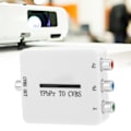 Miniatyrbild 1 av 8: Videokonverter Mini YPbPr till CVBS Audio Video Adapter för Projektorer Monitorer TV-apparater