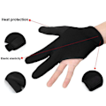 Miniatyrbild 7 av 7: Värmebeständiga handskar, neopren med 3-fingerdesign för mångsidig användning, universell passform med handledsrem, skyddshandskar idealiska för hårstyling