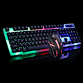 Miniatyrbild 7 av 8: USB Gaming Tangentbord och USB Mus Combo LED Bakgrundsbelyst Tangentbord Robust Hållbart Färgglatt Lysande Gaming Mus Datortillbehör