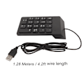Miniatyrbild 6 av 8: Trådbunden Numrerisk Tangentbord 18 Tangenter Ergonomisk USB Plug and Play Tyst Skrivande Mini Numerisk Tangentbord för PC Laptop Skrivbord 1 Styck