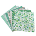 Miniatyrbillede 2 af 8: 7 stk. 50*50 cm bomuldsstof DIY assorterede firkanter forskåret sengetøjssæt kvarterbundt 2#