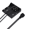 Miniatyrbild 5 av 7: 20-Pin Dubbel USB 3.0 HUB Floppy Bay Frontpanel Fäste Expansionsadapter