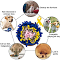 Miniatyrbillede 4 af 6: Sniffende tæppe Hund Snifsemåtte Lugt Træning Snifsetæppe Søg Tæppe Hundeforureningsfrit Hundelegetøj Intelligens Fodermåtte Sniffende tæppe Kat Blau