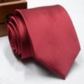 Herrsiden Satin Solid Slips, Röd