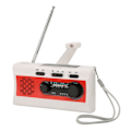 Miniatyrbild 7 av 7: Vevradio med 3 Laddningsmetoder, Portabel Vattentät Nödradiomed Ficklampa för Vandring och Camping