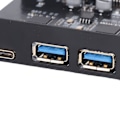 Miniatyrbild 3 av 8: PCIe till USB 3.2 Gen 2-kort 20 Gbps 3 USB Typ A 2 USB Typ C 5-portars PCI Express-expansionskort för Windows, Linux och OS X PC
