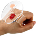 Miniatyrbild 1 av 7: Blandningspalett för Foundation, Transparent Sminkspatel Verktyg Förbättrar Precisionen, Vikbar Palett med Förvaringsfunktion, Akrylmaterial För