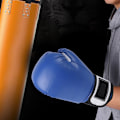 Miniatyrbild 6 av 7: BonSem PU EVA Inre Tränings Sparring Punching Tävlingar Sandsäck Professionella Boxhandskar (Blå)