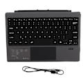 Miniatyrbild 2 av 8: Magnetiskt Bluetooth-tangentbord Färgglad Bakgrundsbelysning Multi Touchpad Trådlöst Bluetooth 5.0 Tablet-tangentbord för Pro 3 4 5 6 7 Svart