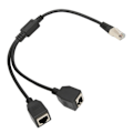 Miniatyrbild 9 av 10: RJ45 Ethernet Splitter Kabel 1 Hane till 2 Hona Portar Stabil Snabb Överföring Cat5 RJ45 Splitter Kabel för Router Modem