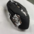Miniatyrbild 2 av 5: 2.4GHz Trådlös Mus Ergonomisk Uppladdningsbar Tyst Mus för Vista/Win7/8/10 /Mac/OS X/Windows XP Svart